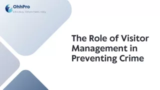 the role of visitor management in preventing crime
