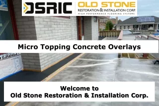 Micro Topping Concrete Overlays