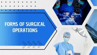 forms of surgical operations