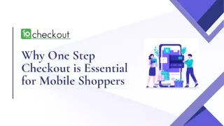 why one step checkout is essential for mobile