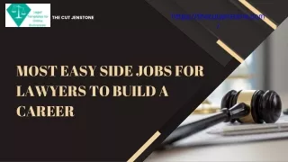 Side Jobs for Lawyers