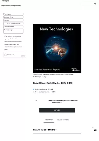Global Smart Toilet Market 2024-2030