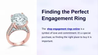 finding the perfect engagement ring