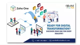 Ready for Digital Transformation Discover Zoho One for Every Industry