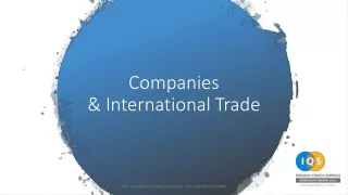 II Companies  International Trade 2023