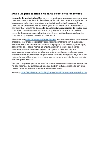 Una guía para redactar una carta de solicitud de fondos