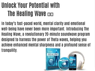 The Healing Wave Official Website Reviews