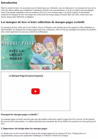 Les marques de luxe et leurs collections de marque-pages exclusifs