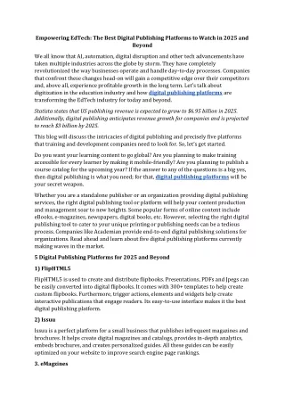 empowering edtech the best digital publishing