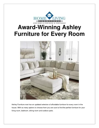 Award-Winning Ashley Furniture for Every Room