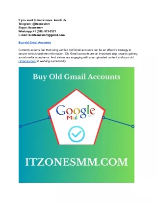 How Can I Buy Old Gmail Accounts  In USA(4)