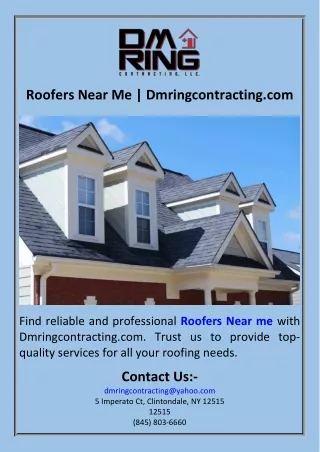 Roofers Near Me  Dmringcontracting.com