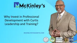 Why Invest in Professional Development with Curtis Leadership and Training