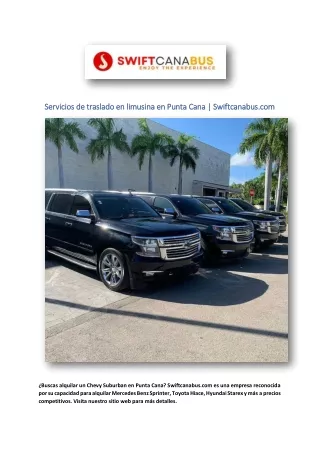 servicios de traslado en limusina en punta cana