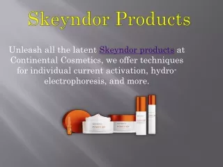 Skeyndor Products