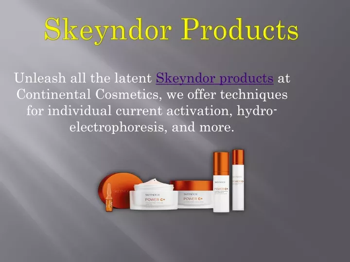 skeyndor products