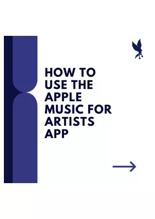 How to use the apple music for artists app