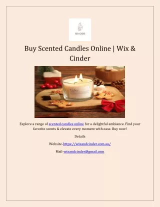 Buy Scented Candles Online