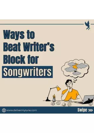 Ways to beat Writer's Block for Songwriters