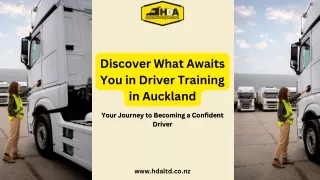 Discover What Awaits You in Driver Training in Auckland