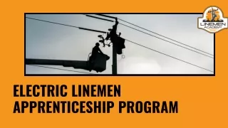 Lineman Pre-Apprenticeship Training Program| Linemen Academy