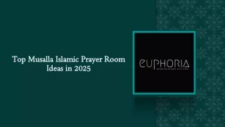 Top Musalla Islamic Prayer Room Ideas in 2025