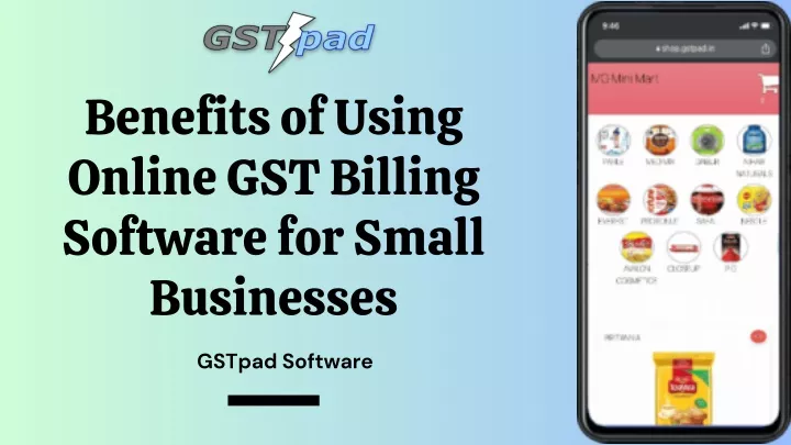 benefits of using online gst billing software