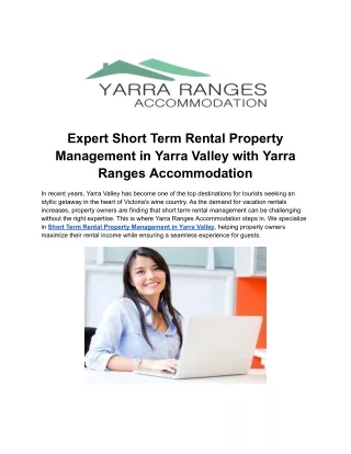 Professional Holiday Rental Management in Dandenong Ranges