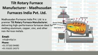 Tilt Rotary Furnace Manufacturer - Madhusudan Furnaces India Pvt. Ltd