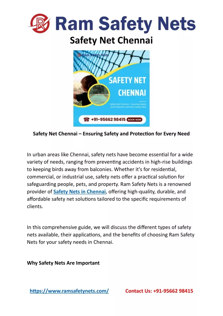 safety net chennai