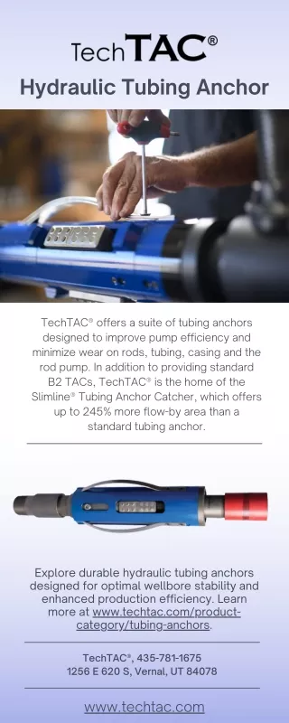 Hydraulic Tubing Anchor - www.techtac.com