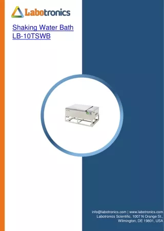 Shaking Water Bath LB-10TSWB