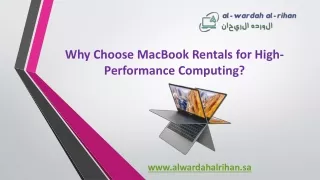 Why Choose MacBook Rentals for High-Performance Computing?