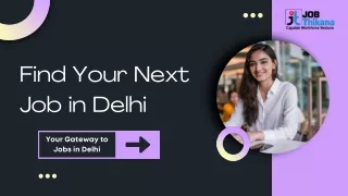 Find Your Next Job in Delhi