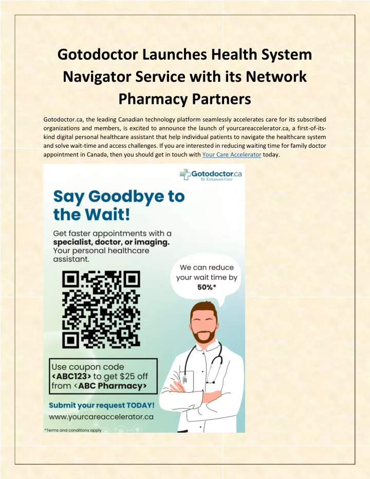 gotodoctor launches health system navigator