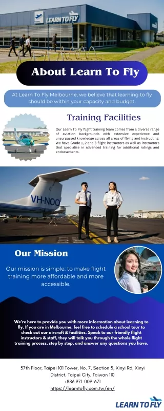 About Learn To Fly Taiwan Flight School