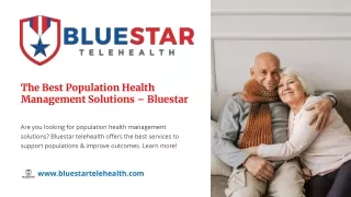 The Best Population Health Management Solutions – Bluestar