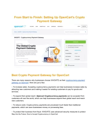 From Start to Finish_ Setting Up OpenCart's Crypto Payment Gateway