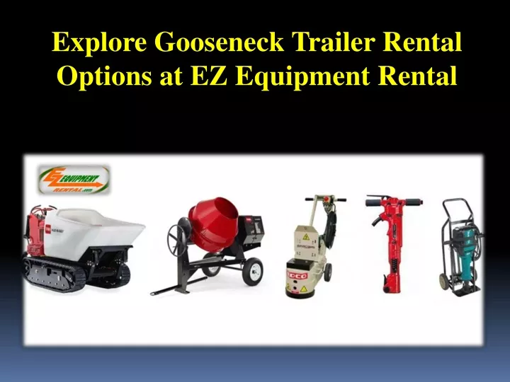 explore gooseneck trailer rental options