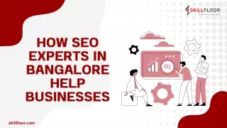 How SEO Experts in Bangalore Help Businesses | Skillfloor