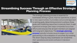 Streamline Success with a Proven Strategic Planning Process