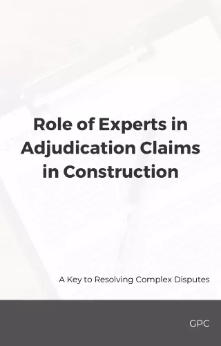 Role of Experts in Adjudication Claims in Construction