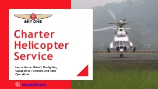 Skyone - Helicopter Charters in Sharjah, UAE for All Needs