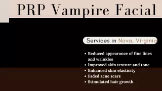 PRP Vampire Facial & Facelift Services in Nova Virginia