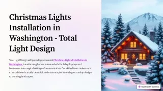Christmas Lights Installation in Washington