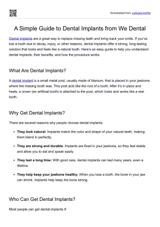 We Dental - dental implants