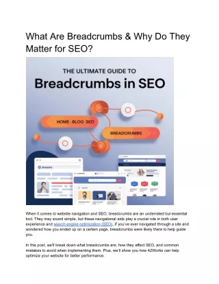 What Are Breadcrumbs & Why Do They Matter for SEO