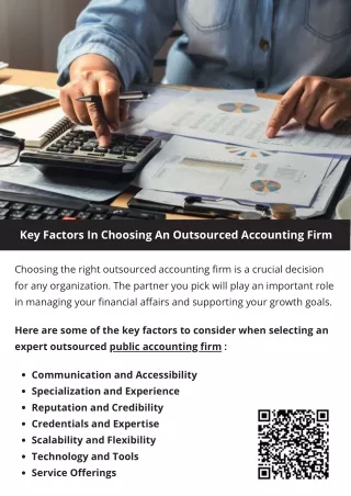 key factors in choosing an outsourced accounting