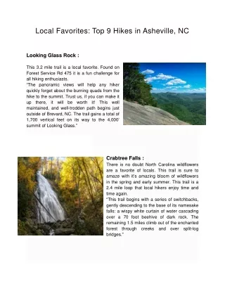 Top 9 Hikes in Asheville & Mountain Property for Sale in North Carolina
