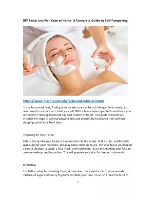 facial-and-nails-at-home